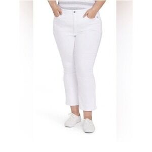 NWOT Not Your Daughter's Slim Bootcut Ankle Jeans NYDJ Women's White Size 18